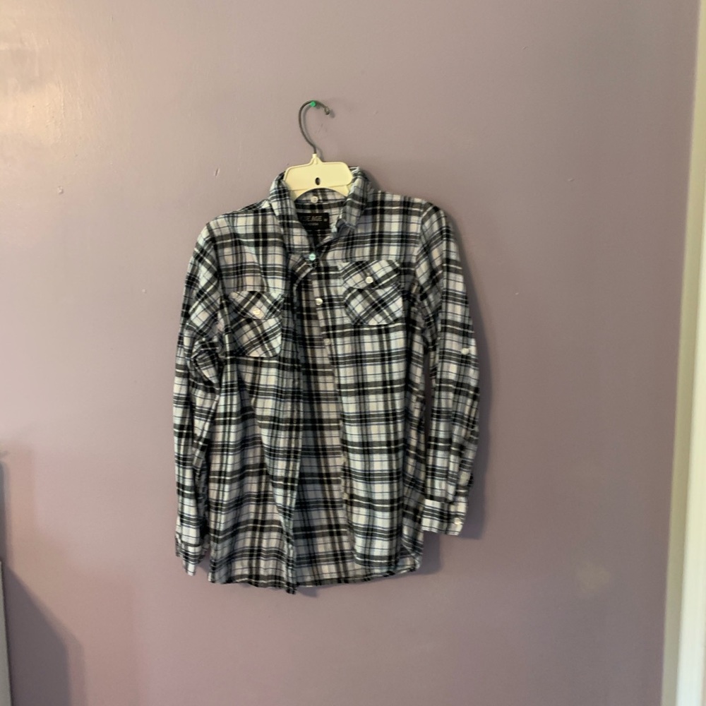 Unisex button up flannel